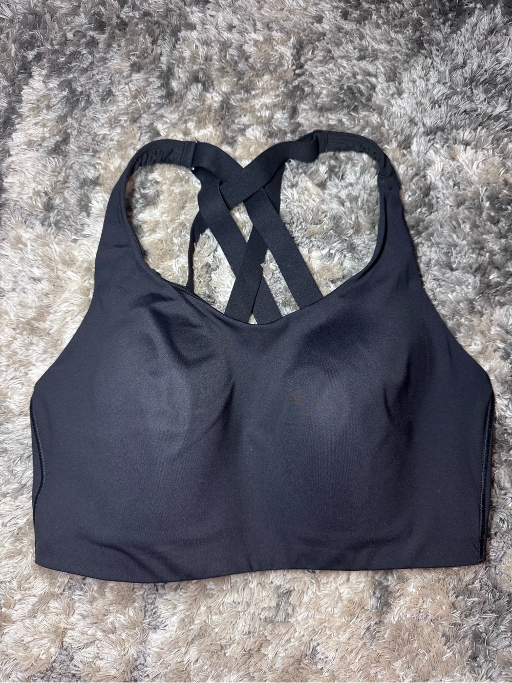 lululemon athletica Black High Energy Crisscross-Back Sports Bra